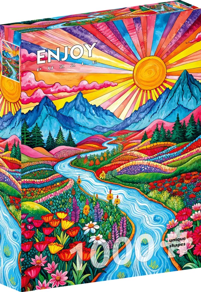 Enjoy Puzzle legpuzzel Colorful Highlands 1000 stukjes volwassenen.