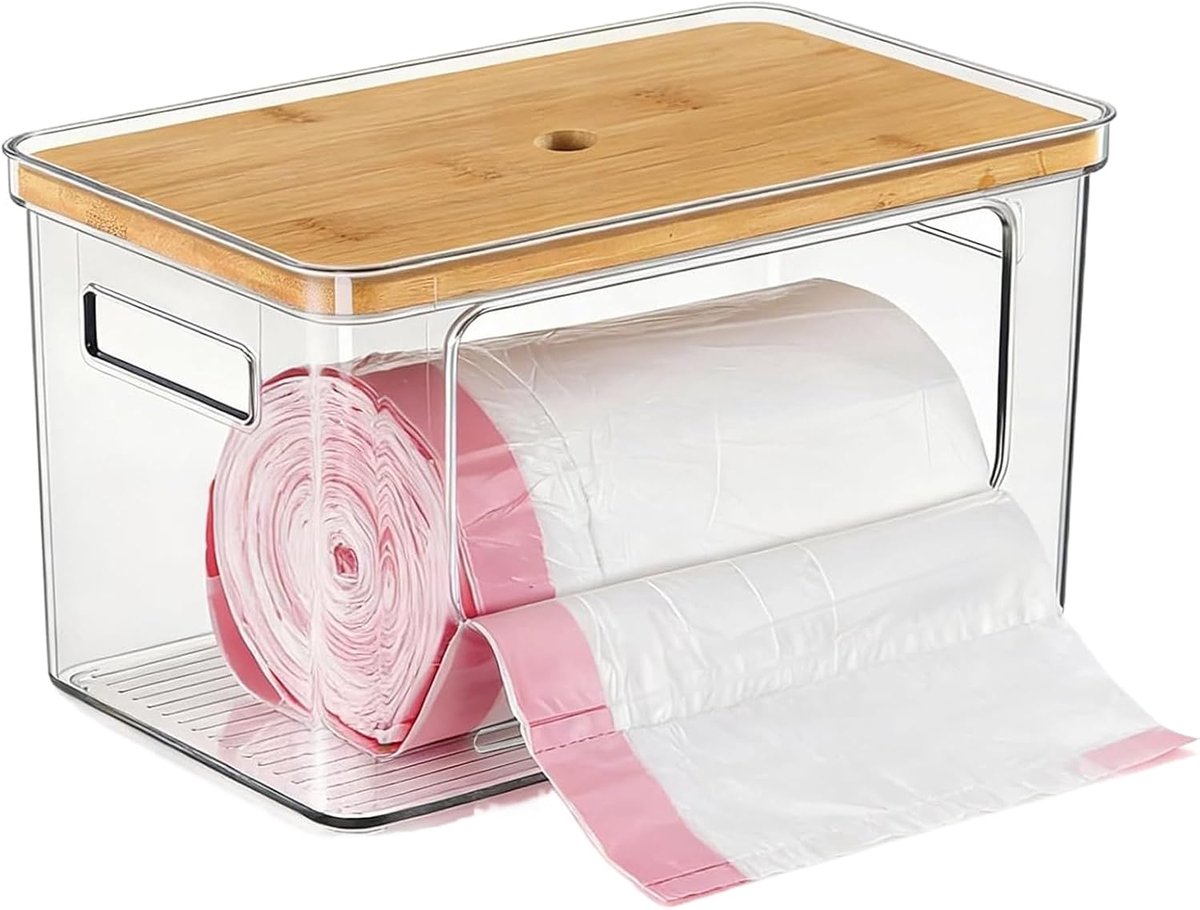 Organizer voor wasgoed en opslag, stapelbare dispenser voor opslag, voor keuken, badkamer, kasten en outdooractiviteiten