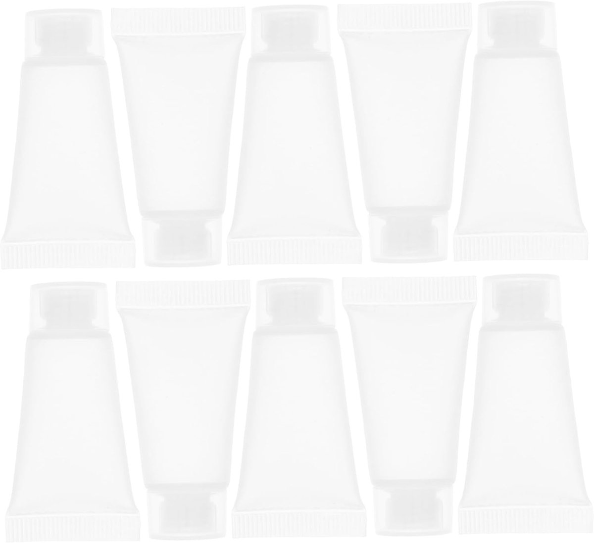 50 Stuks Hervulbare Reis Tubes Flexibele Lege Knijpflesjes voor Lotion Tandpasta Compacte Lichtgewicht Cosmetische Flessen voor Onderweg