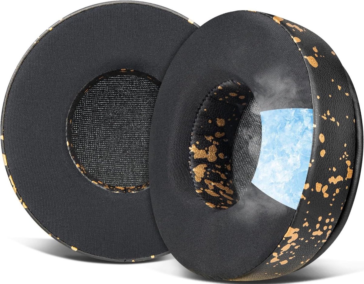 Vervangende Cooling Gel Oorkussens voor Draadloze Over-Ear Hoofdtelefoons, Geluidsisolerende Schuim Oorkussens voor Comfort en Geluidskwaliteit