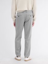 LERROS Effen chino met flexibele tailleband van jersey-mix , Maat: W31_L32 , Kleur: PLATINUM GREY , 44% polyester, 32% nylon, 19% viscose
