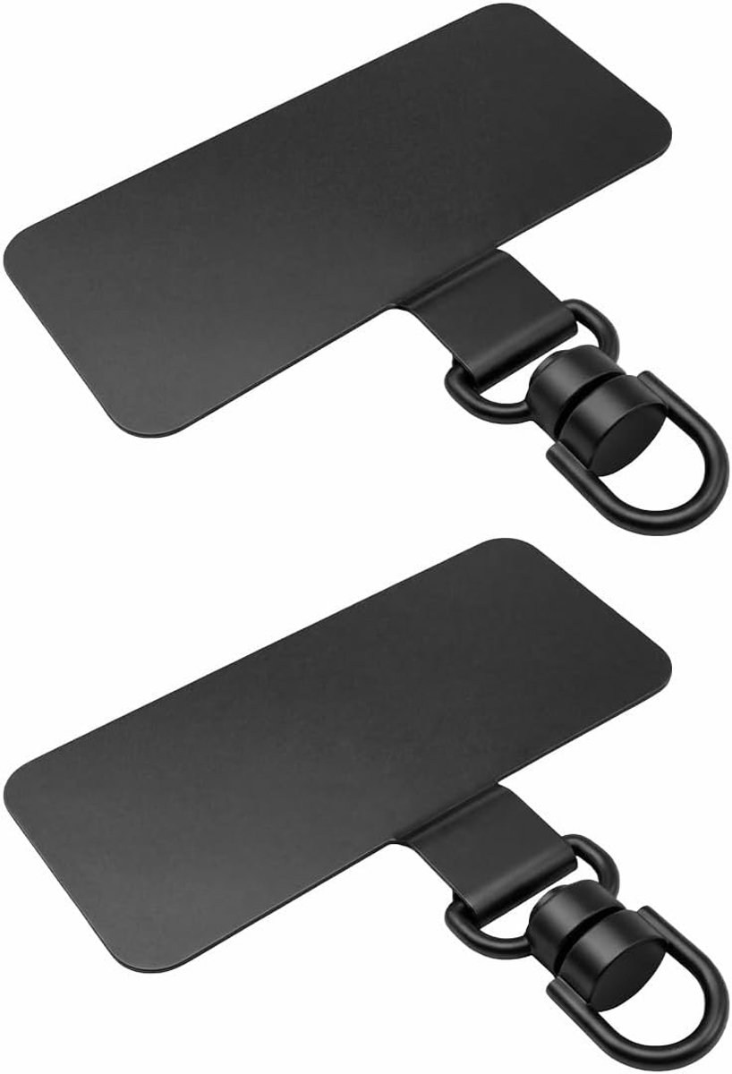 telefoonketting voor pols en crossbody bandjes, TPU transparant, 2 stuks, voor alle full-cover telefoonhoesjes