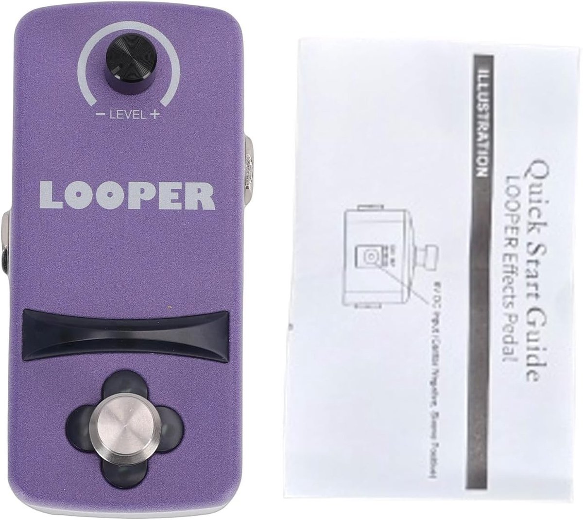 Mini Guitar Looper Pedal met Enkelvoudige Schakelaar, 12 Minuten Opname, Type C Voeding en Slimme Geheugenfunctie voor Muzikanten