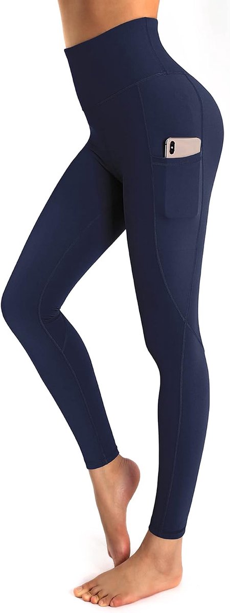 Vrouwen Hoge Taille Yoga Broek met Zakken Workout Running Gym Leggings