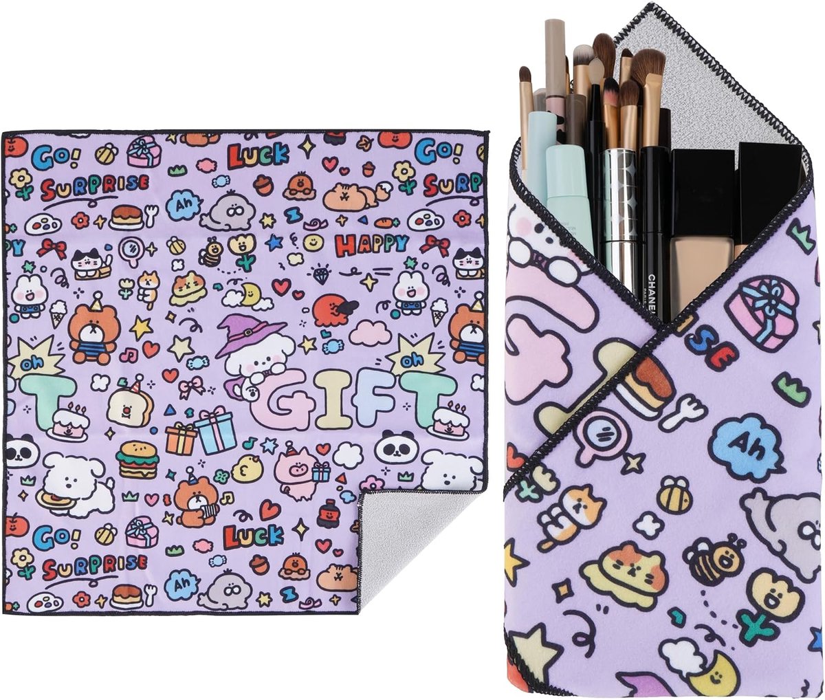 Way Magic Protective Wrap zelfklevende beschermhoes, krasbestendig en wasbaar doek, violet geschenkdesign, 45×45 cm