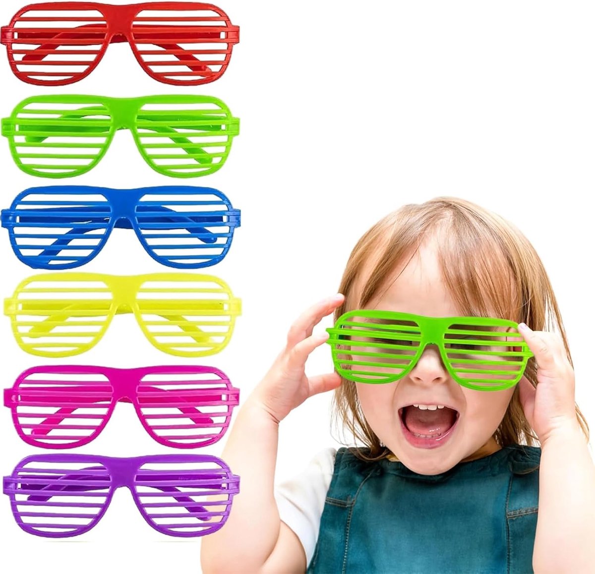 Shades bril, draadloze partybril, partyzonnebril, lichtgevende neon rave bril, glow, zonnebril, kostuums voor feest, carnaval, Halloween, Kerstmis
