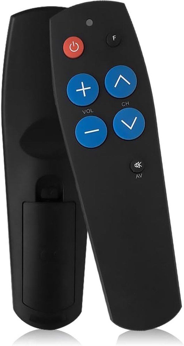afstandsbediening voor senioren, senioren afstandsbediening tv met grote knoppen, seniorenafstandsbediening voor ouderen, eenvoudig te bedienen en in te stellen, voor tv en kabel