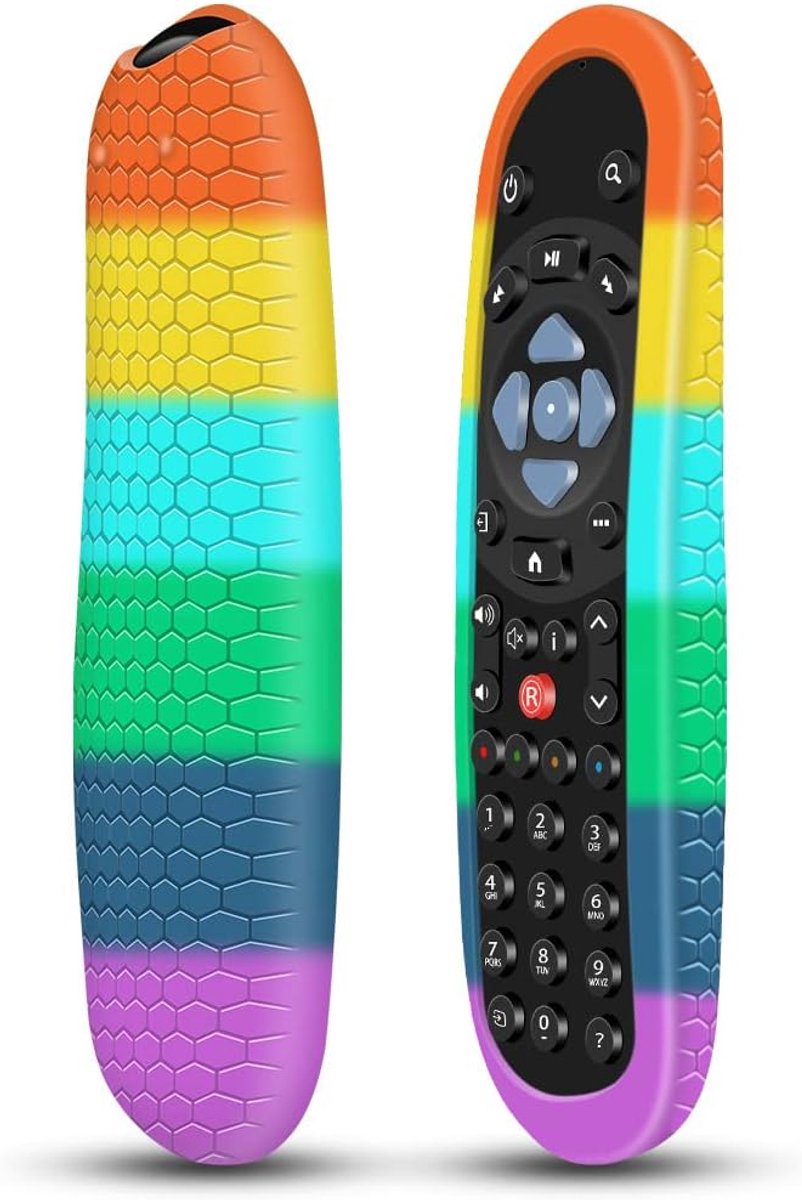 Beschermhoes voor Sky Q afstandsbediening EC101 / Non-Touch/Touch Original Smart TV vervangende afstandsbedieningen siliconen hoesje cover case anti-slip schokbestendig voor Sky Q / zilver / Mini Box