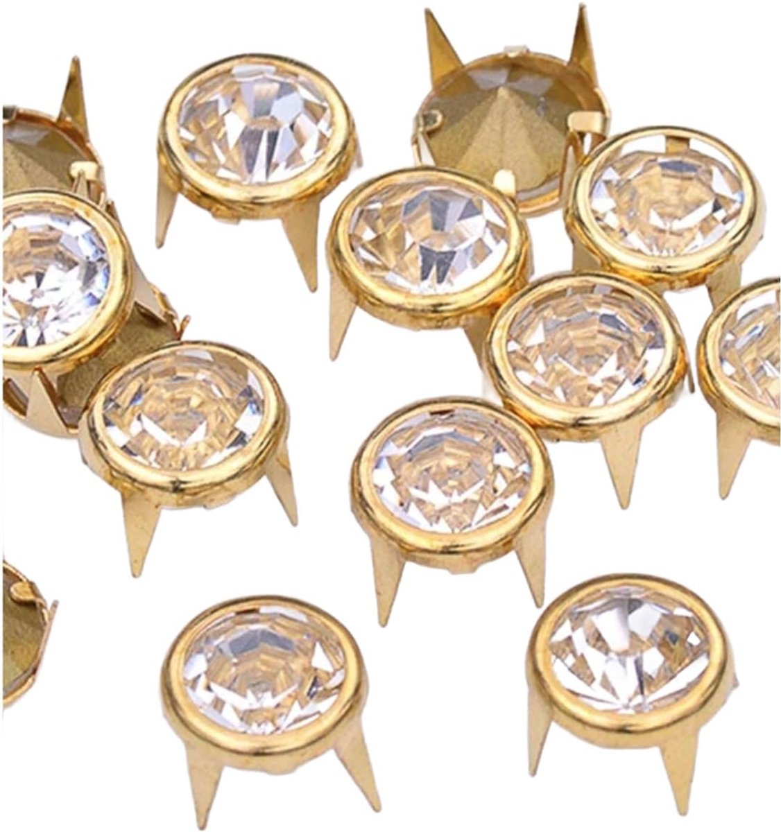 50 stuks studs steentje buigbaar eenvoudige montage zelf gothic schoenen kleding versieren naaien fournituren siernagel
