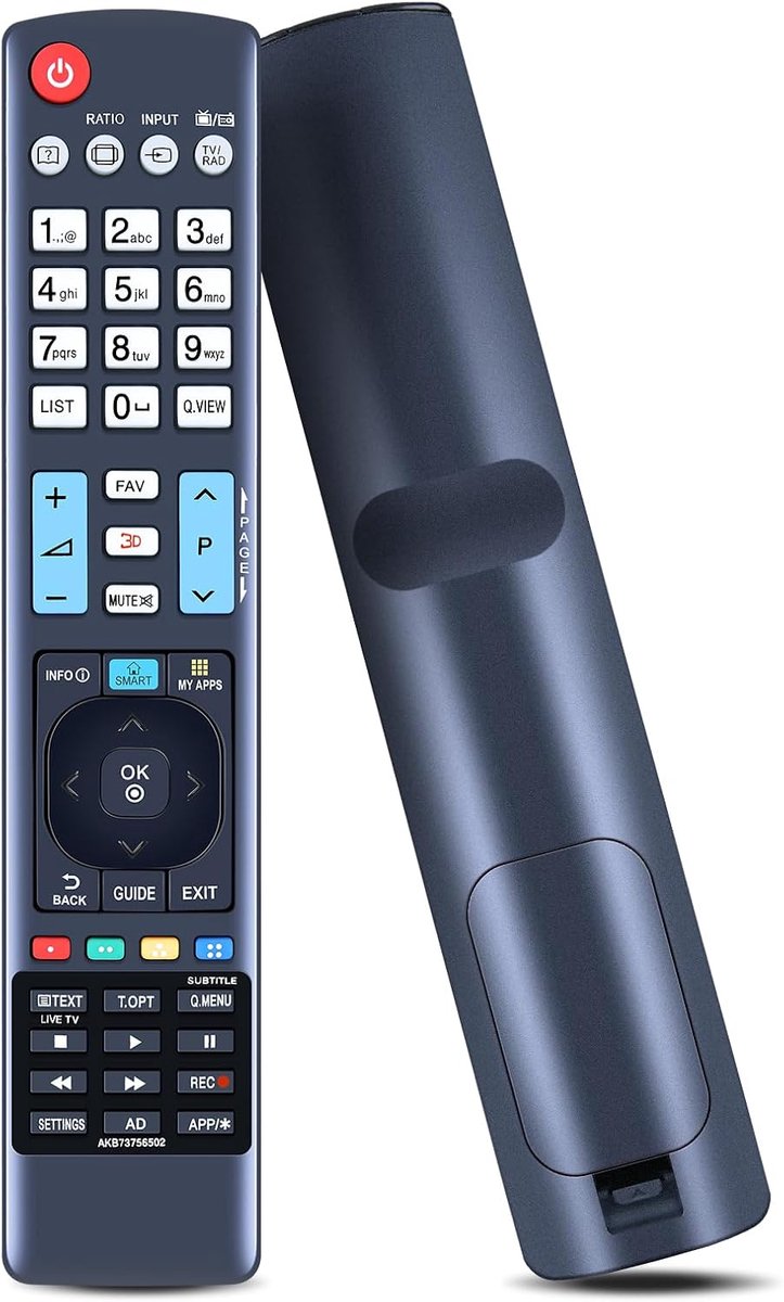 Vervangende afstandsbediening, geschikt voor LG LED-LCD-3D-tv 29LN460R, 32LA6208, 32LA6208AEU, 32LA620S, 32LA660, 32LA6608, 32LH510B, 32LM620, 32LM620S 32LM66 0 32LM660S 32LN570R