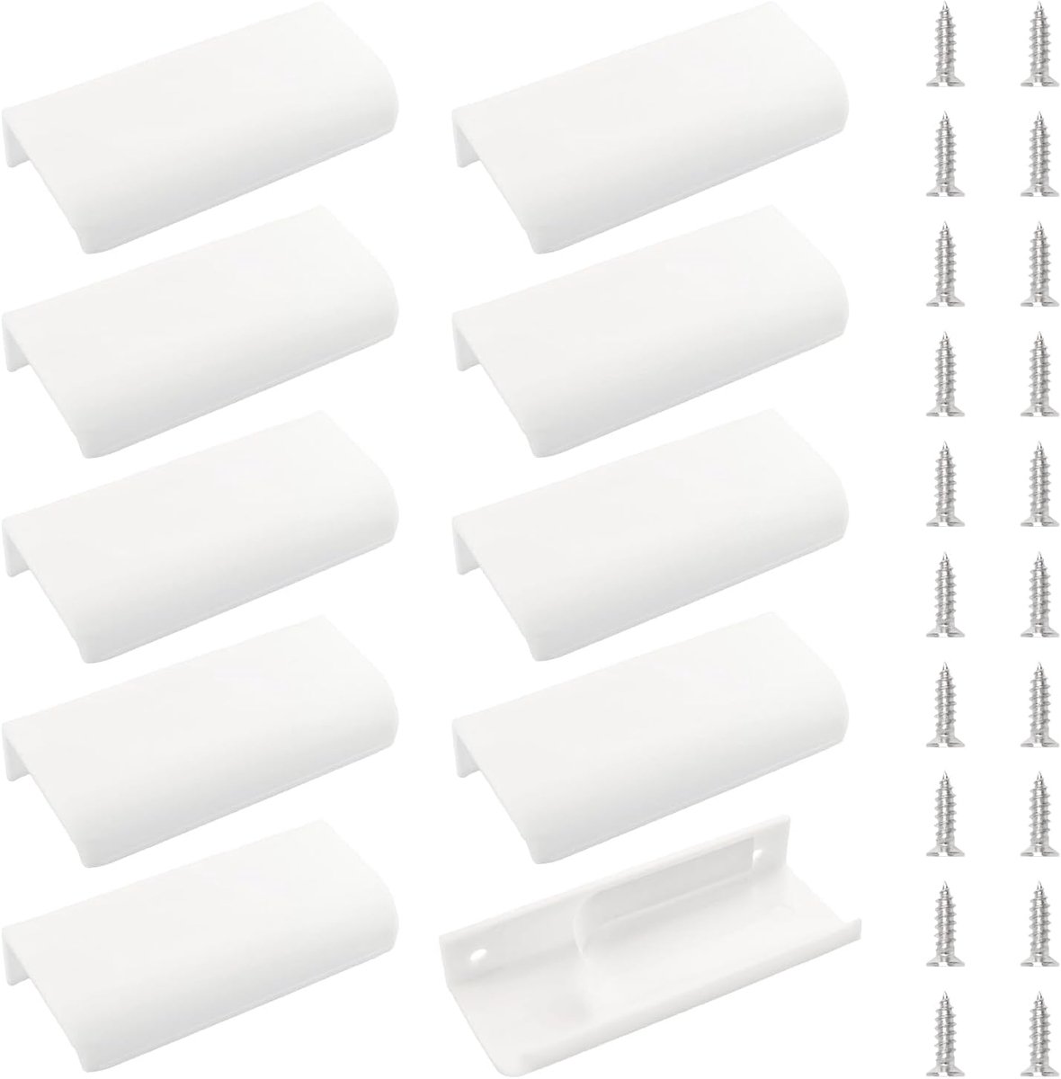 Mini Vinger Trekknop 10 Stuks - Stick-on - Modern - Rond - Voor Laden en Kasten