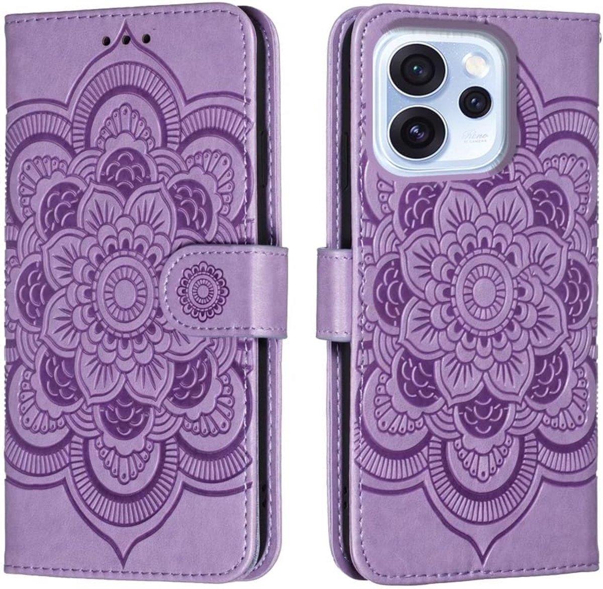 Hoesje voor Oppo Reno15 F/FS / Reno16 F/FS 5G, Klaphoesje, Paars