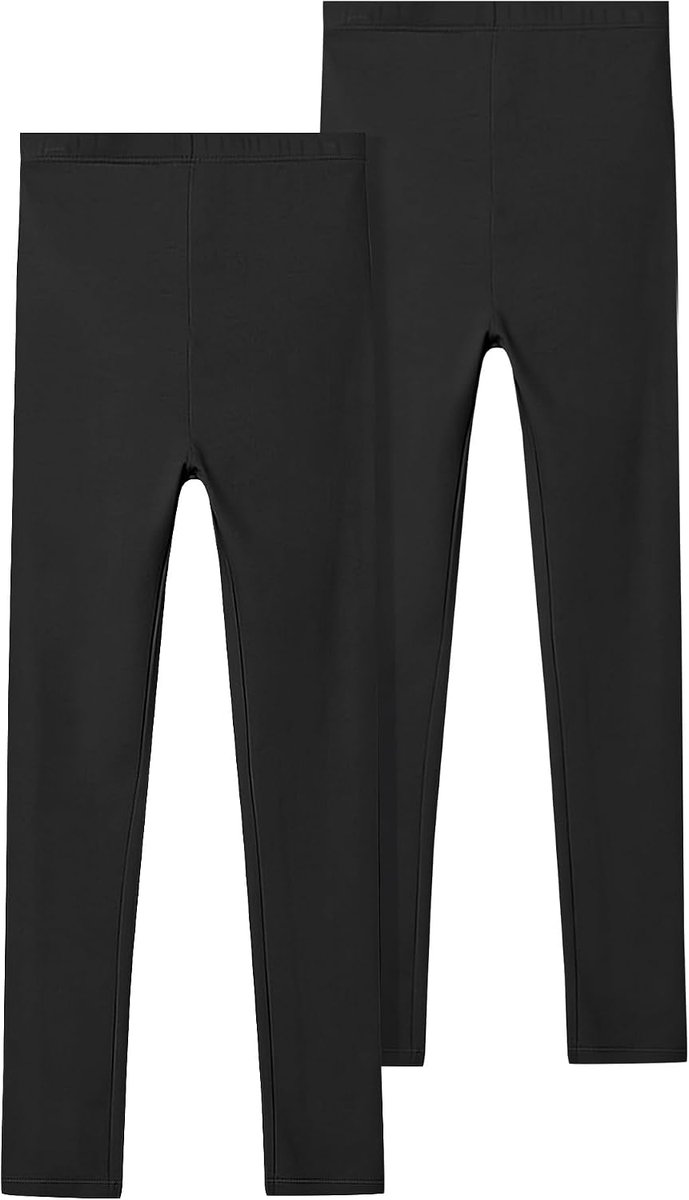 Leggings voor Kinderen Katoenen Meisjes Sportlegging Kinderen Lange Elastische Kinderlegging Meisjesleggings 4-14 Years 2 Pack