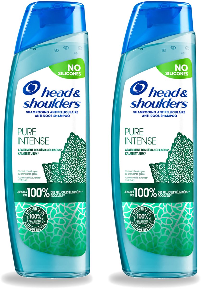 2 x Head & Shoulders – Shampoo – Pure Intense Kalmeert Jeuk – 250 ml - Voordeelverpakking - 2 stuks