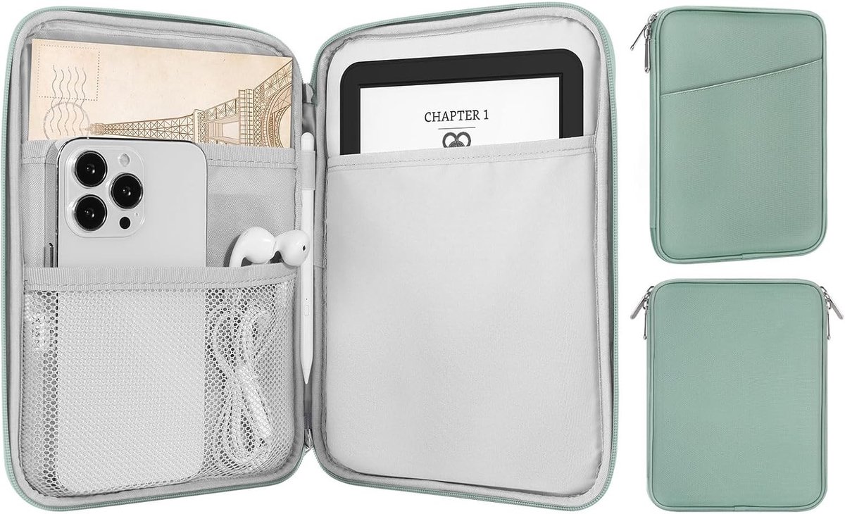 Ereader Sleeve Bag voor 6-7" eReaders, Geschikt voor Paperwhite en 11e Gen, Bodhi Groen, Bescherming en Stijl