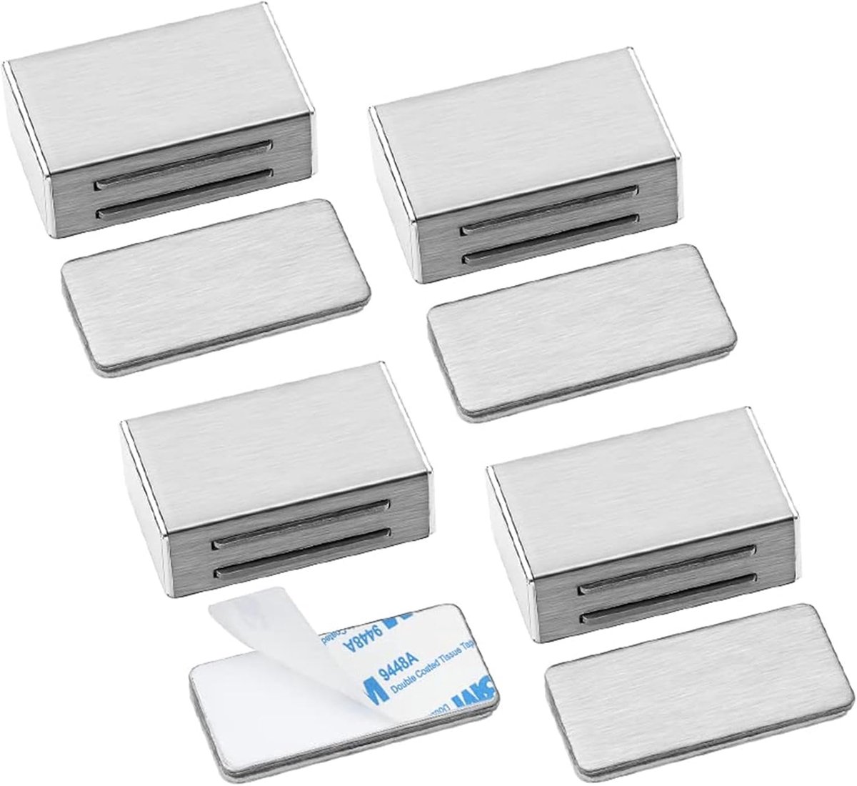 4 stuks sterke magneetsluiting, deurmagneet, zelfklevend, voor keuken, kast, deur, lade, sluitmechanisme, magneetsluiting voor deuren