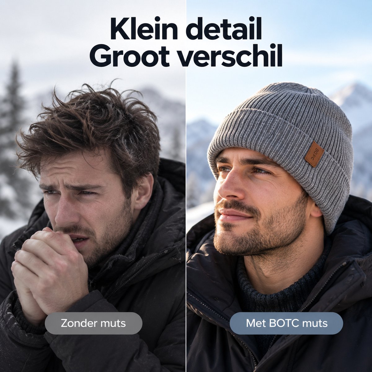 Muts - Winter Muts - One size - Unisex - Muts dames - Muts heren van BOTC — cadeau in Mode & Accessoires - foto 2