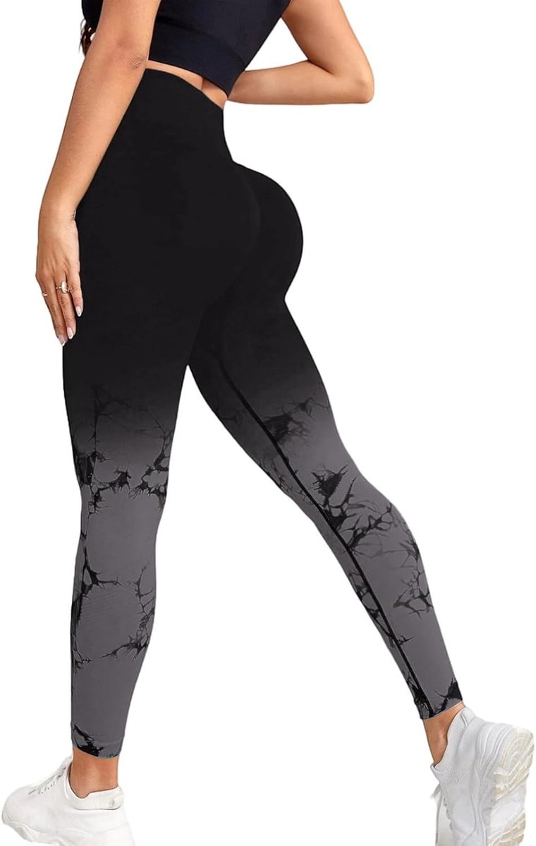 Leggings voor dames, hoge taille, sportlegging, booty, scrunch, lang, naadloos, yoga, gymbroek, push-up