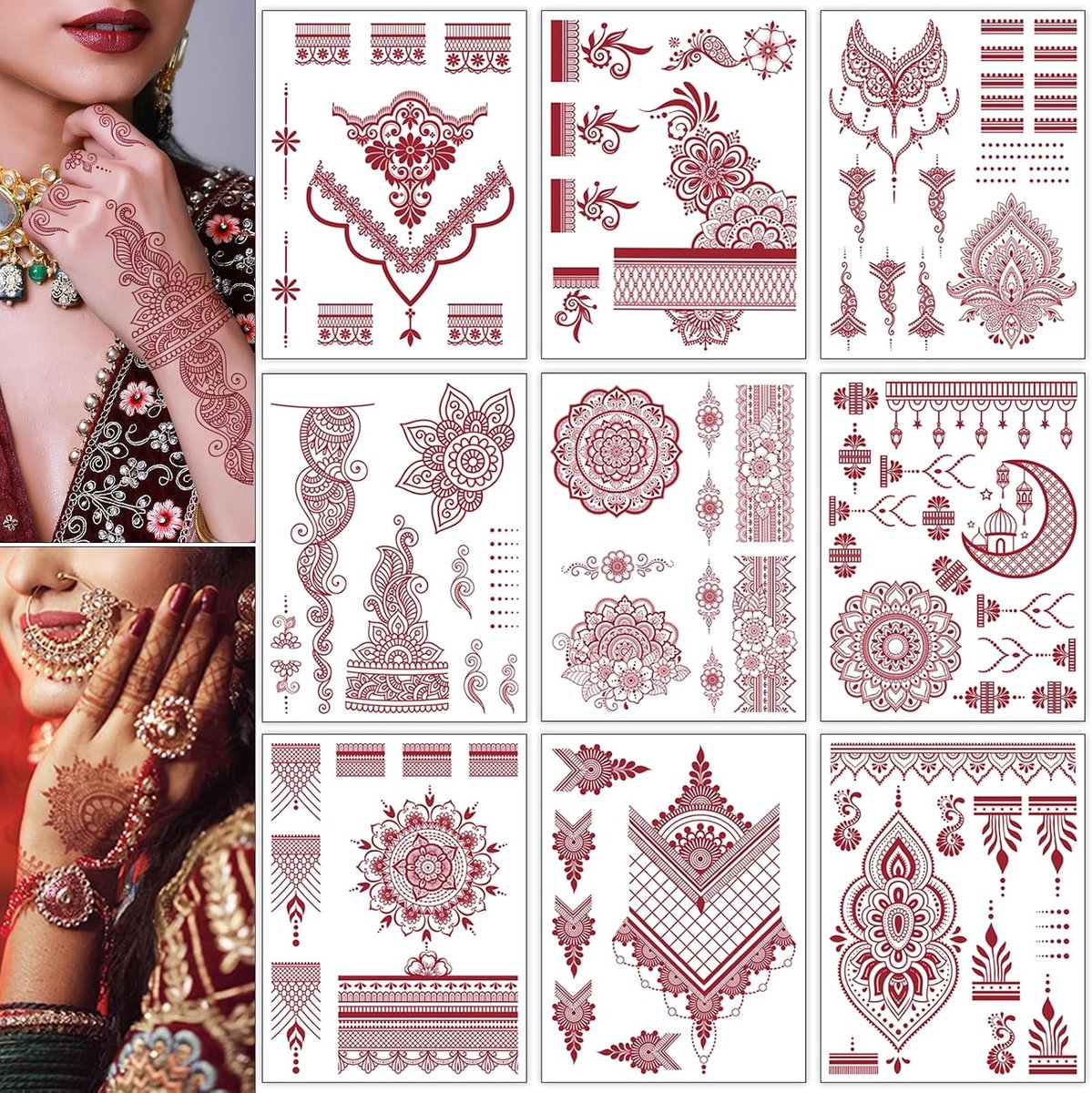 Tijdelijke tatoeages set waterdichte tatoeage sticker voor hand arm volwassen meisjes