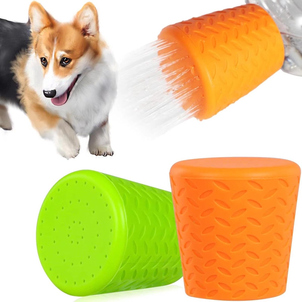 Draagbare Honden Douche met Spuitkop voor Buiten - Ideaal voor Wandelen, Strand en Kamperen - 2 Stuks Accessoire voor Hondenverzorging