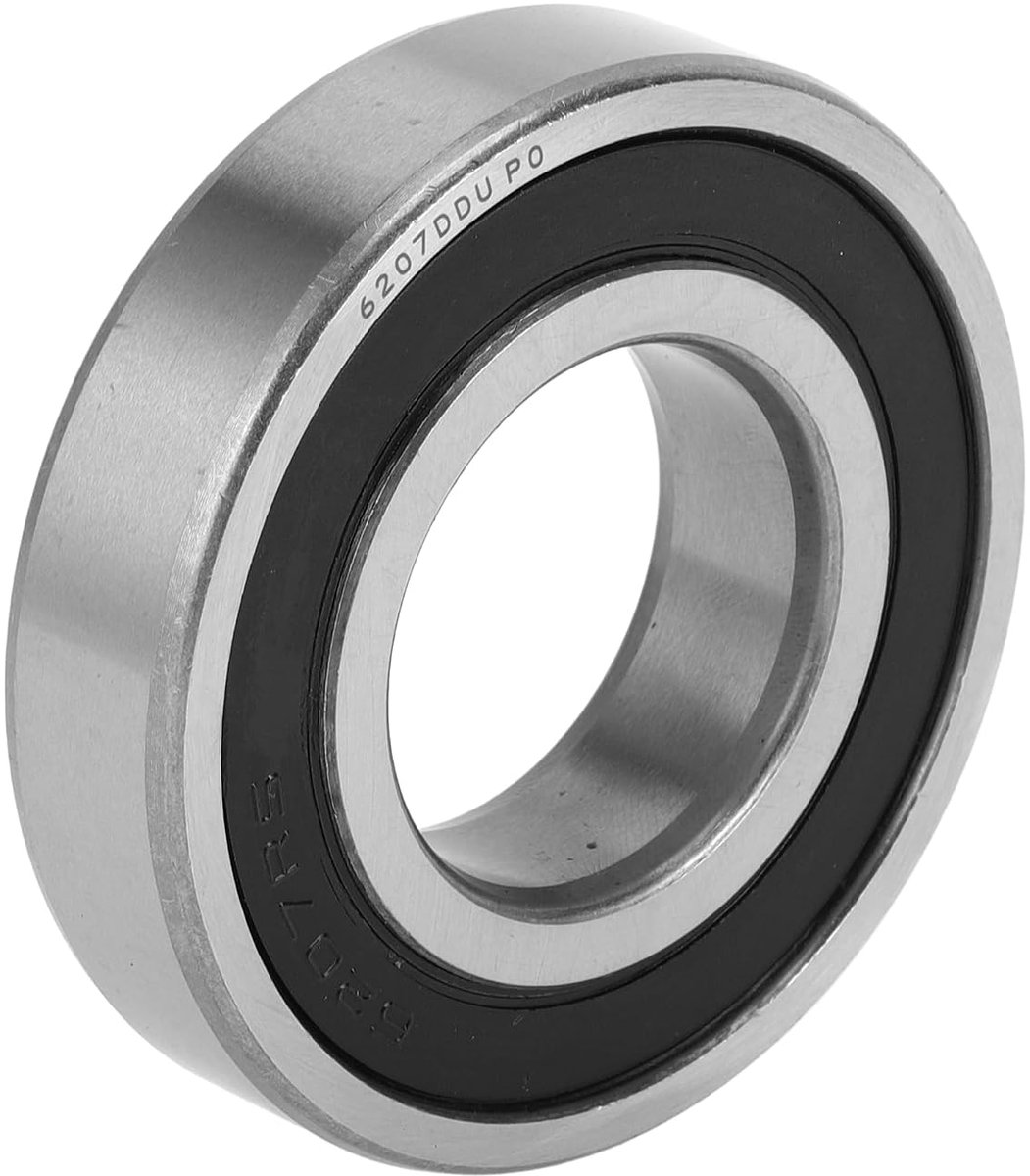 6207DDU Diepe Groef Kogellagers P0 35x72x17mm Gesmeerde Lagers Dubbele Rubber Afdichting Zwart Zilveren Toon Scooter Skateboard Wiel