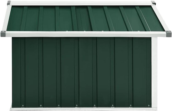 Garage voor grasmaaier, 92 x 97 x 63 cm, verzinkt staal, groen — afbeelding 4