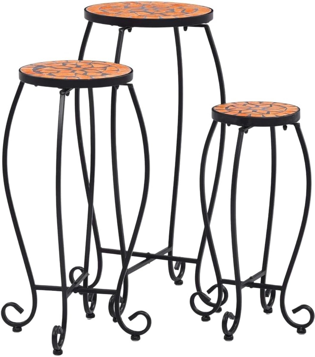 Tafels 3 stks Terracotta KeramiekHuis & Tuin Gazon & Tuin Tuinieren Plant Stands