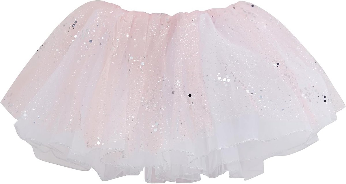 Tutu rok, meisjes, tule rok, balletrok, dansjurk met pailletten, prinsessenrok, minirok, partyjurk, 3-12 jaar