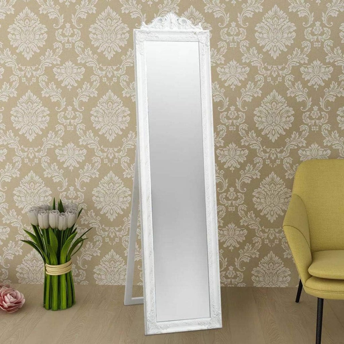 Staande spiegel in barokstijl gang spiegel dressing spiegel full body spiegel barok spiegel 160 x 40 cm