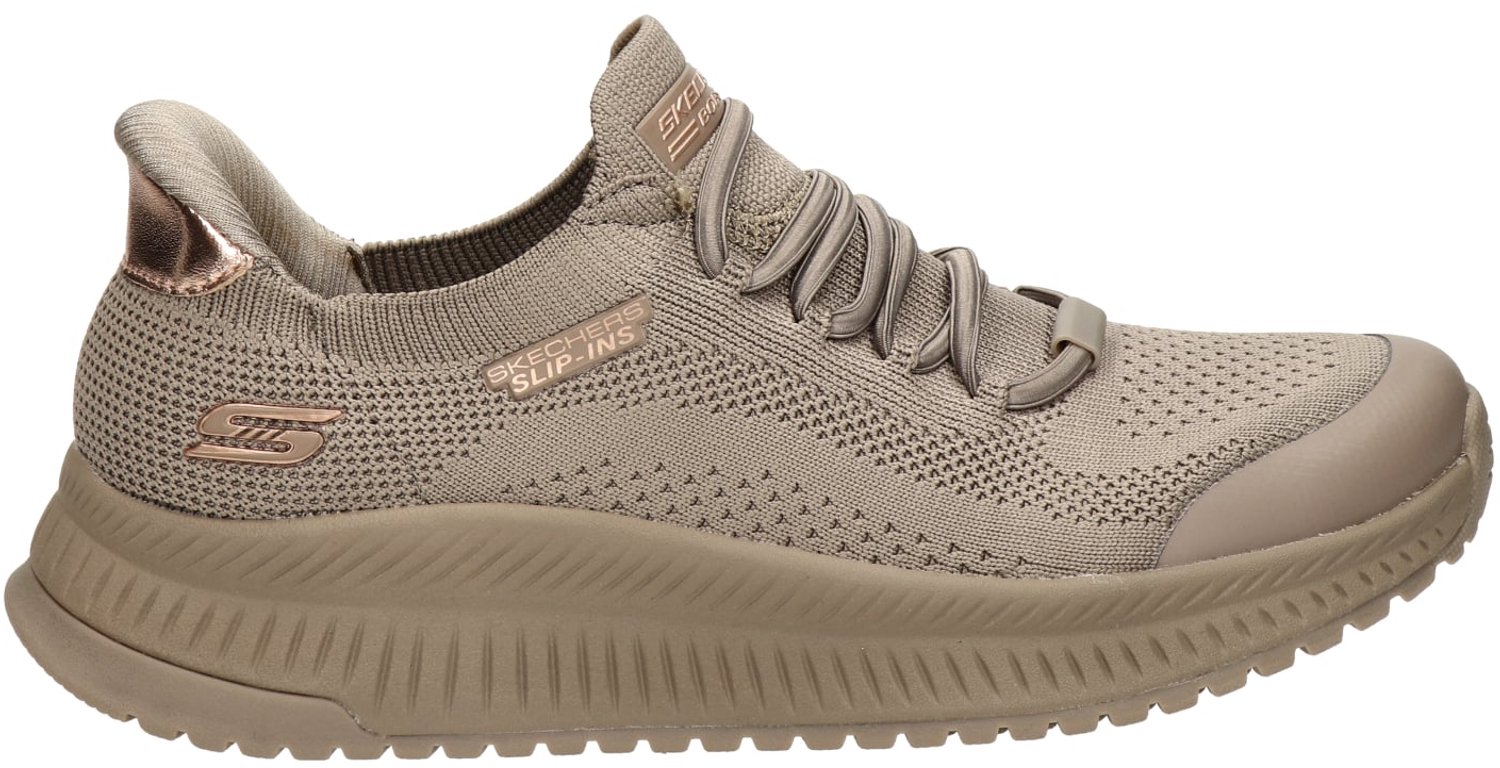 Bobs BOBS Sport Squad 4 - Dire Step dames sneaker - Donker Taupe - Maat 39
