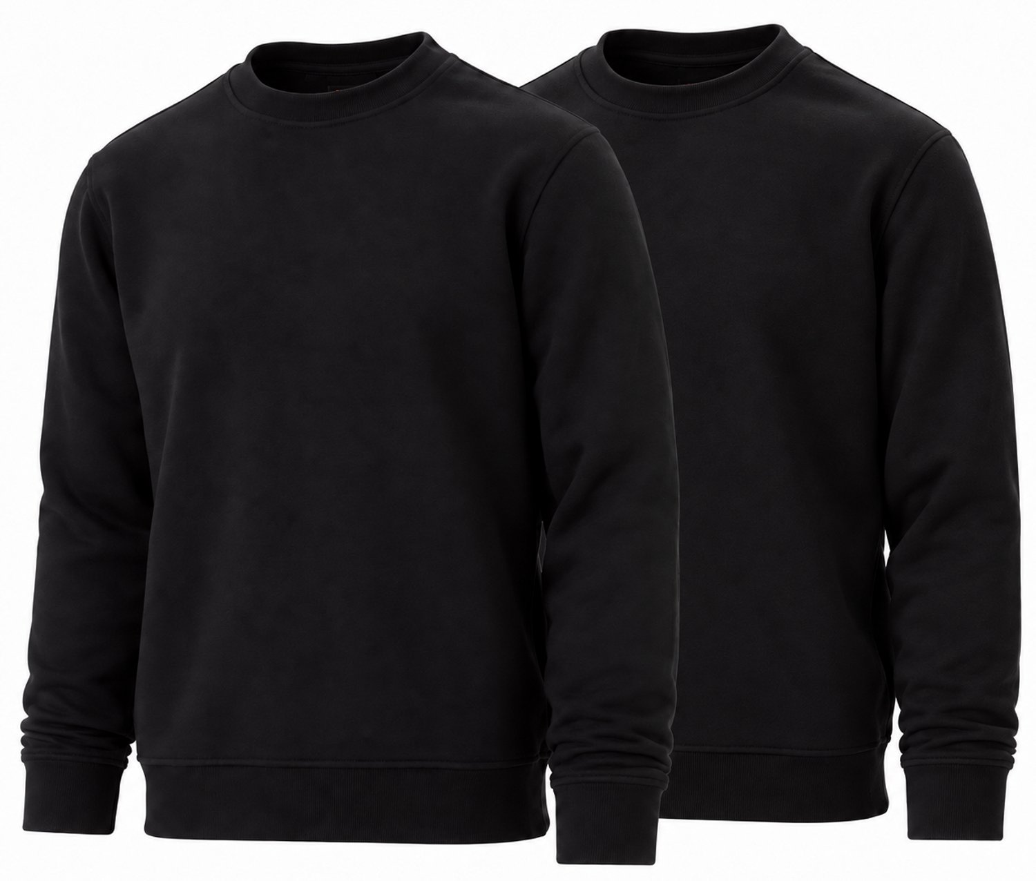 Sweaters Heren – Set van 2 – – Ronde Hals – Lange Mouwen Zwart