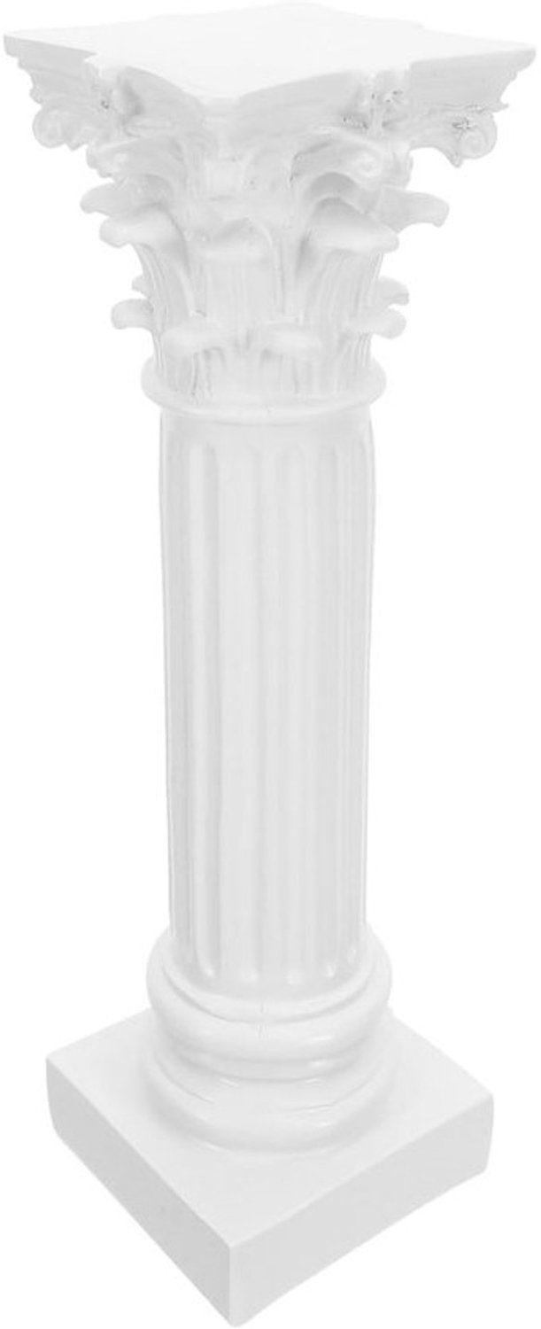 Romeinse Zuilen - Pilaarstandaards Decoratie - Feest Decoratie - Eenvoudige Installatie - 29.5 cm - Wit