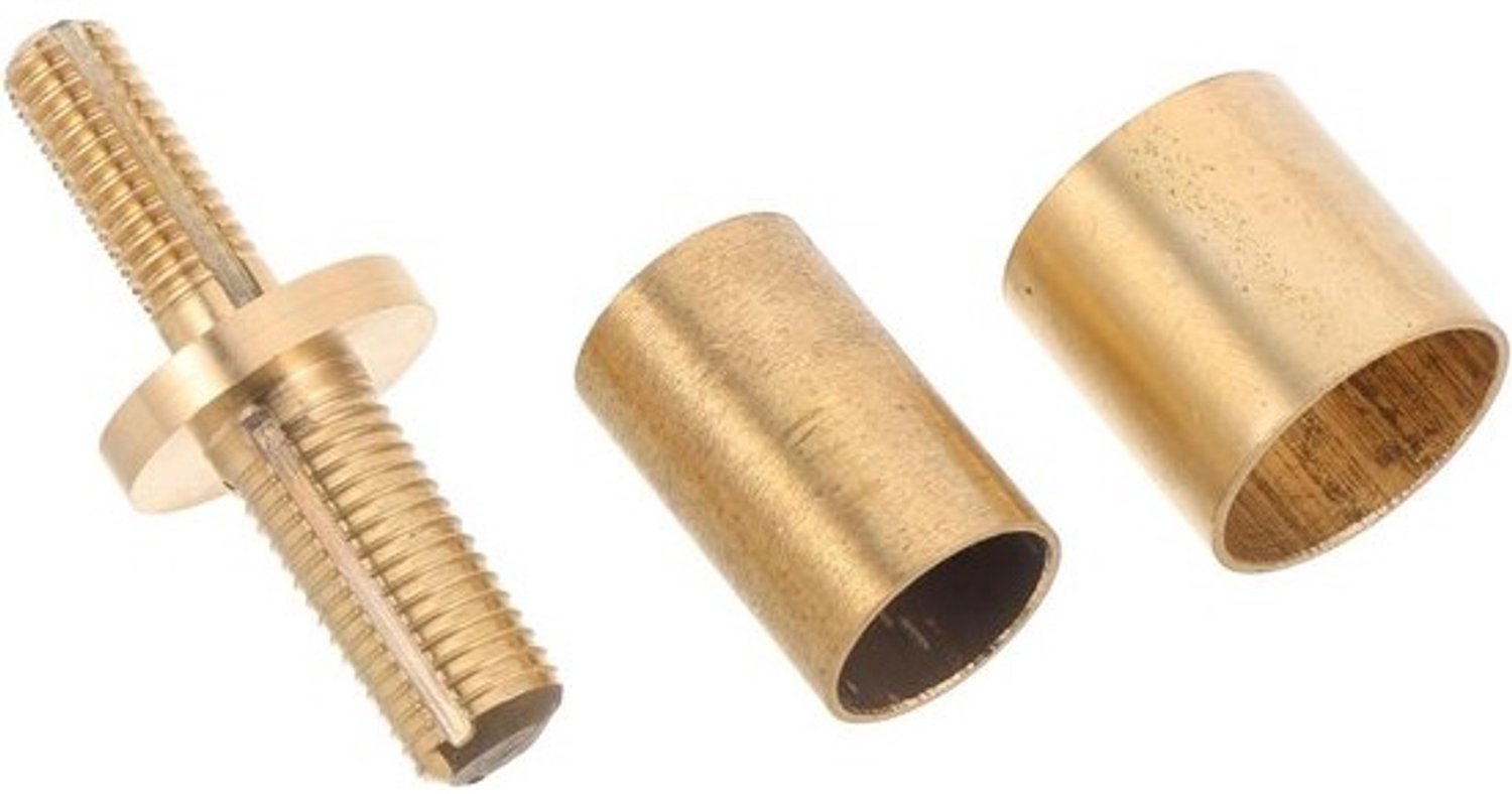 Wandelstokdoppen - Hulpmiddelen - Stabiliteit Verbeteren - Antislip Koper - 6 x 2.5 cm - Goud