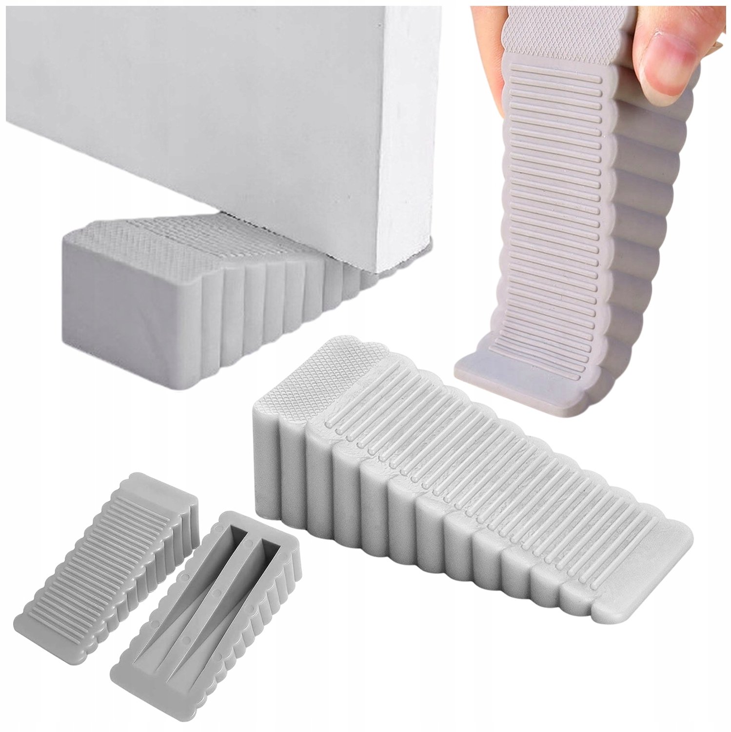 Deurklink Stopper - Antislip Deurstopper van Grijs Siliconen