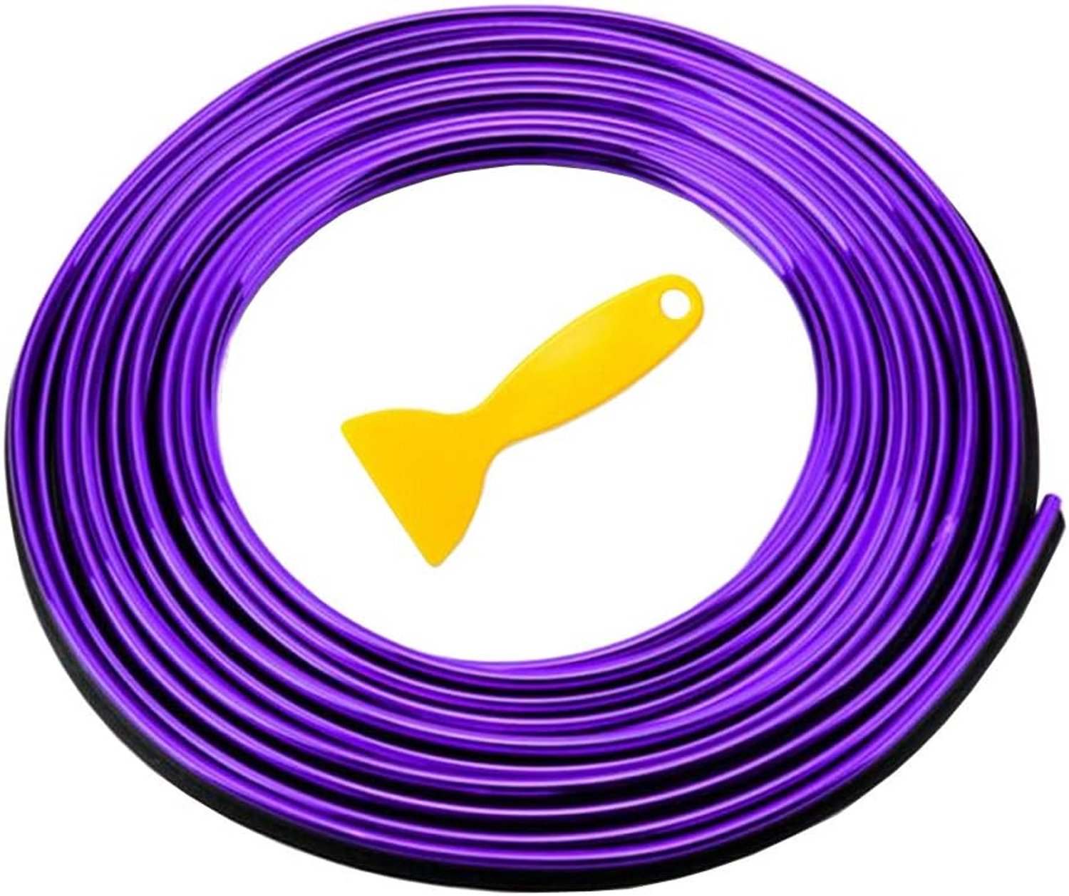 ETOPARS 5M 16.4ft Car Trim Interior Strips Purple Auto Crevice Filler Moulding Decorative Filler Flexible Edge Strip Dashboard