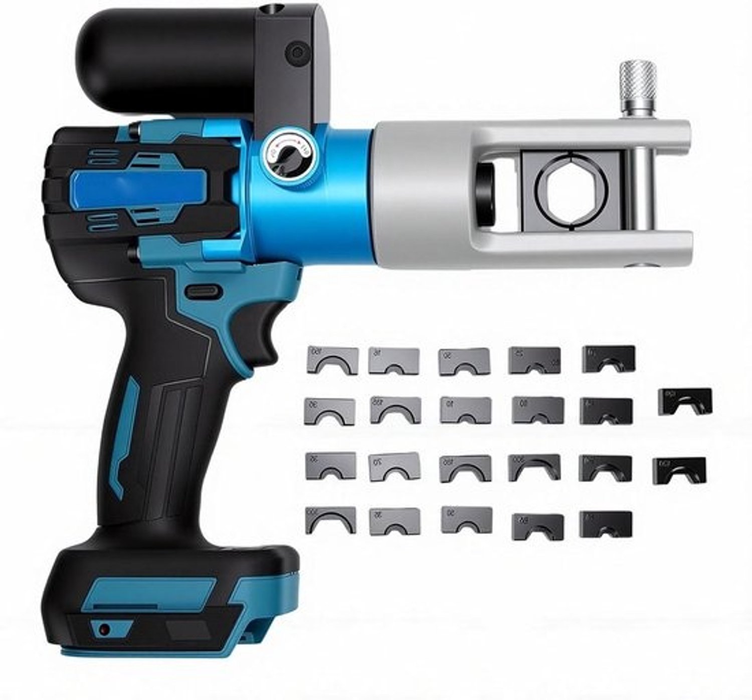 Hydraulische Krimptang - Accu Tang - Kabel Installatie - 12 Precisie Matrijzen - Tot 300 mm² - Zwart