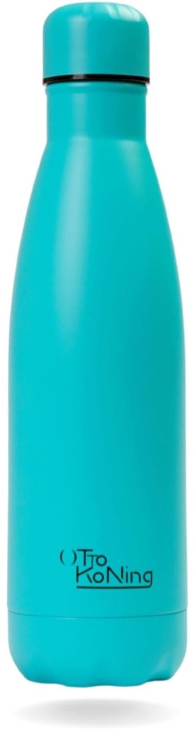 Waterfles - Groen - 500 ml - Dubbelwandige RVS Thermosfles - Voor Koffie, Thee en Water