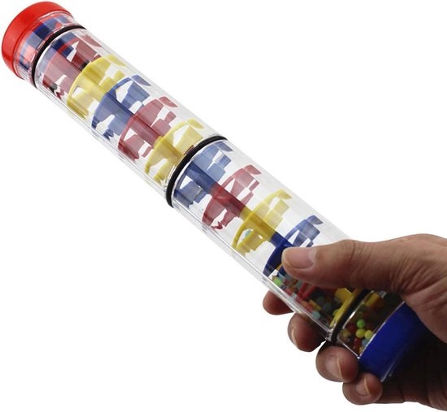 Regenstok Speelgoed - Rammelaar Buizen - Muziek Onderwijs - Gesimuleerde Geluidseffecten - 3 Sectie - Multicolor