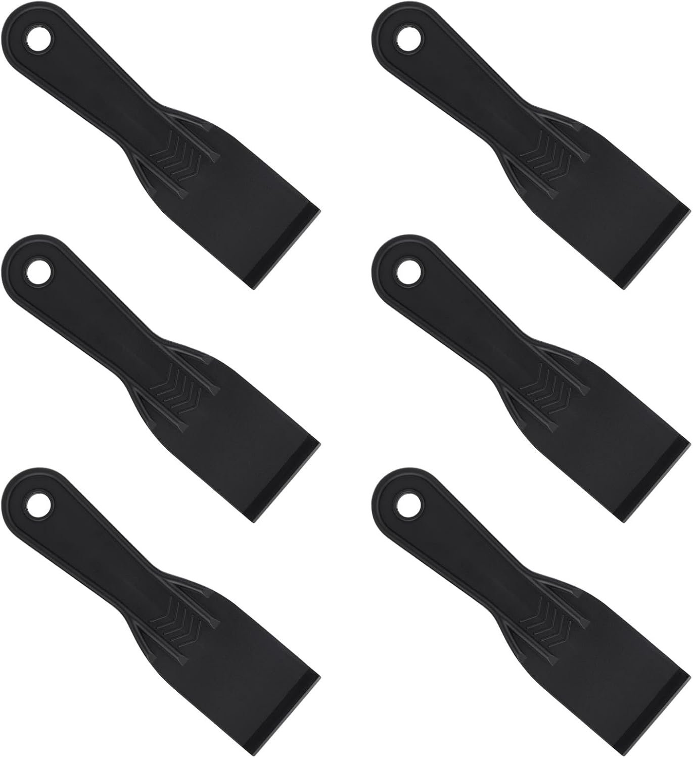 Gosknor 6 Stuks Plastic Plamuurmes, Zwart Flexibel Plamuurschraper Muurschraper Accessoire voor Reparatie Plamuur - ShopVlot