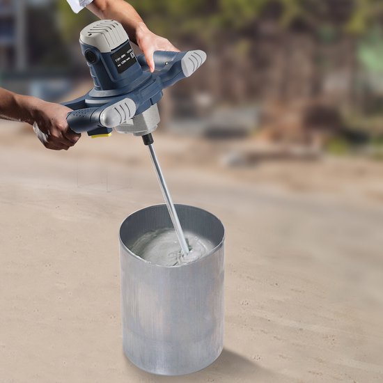 Handmixer Professioneel - 1400 W Vermogen - 6 Versnellingen - Aluminium En IJzer - Voor Mortel En Beton — afbeelding 5