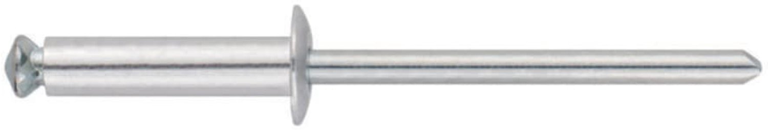 Index REFL4824 klinknagels aluminium bloem lens kop aluminium/staal verzinkt 4,8 x 24