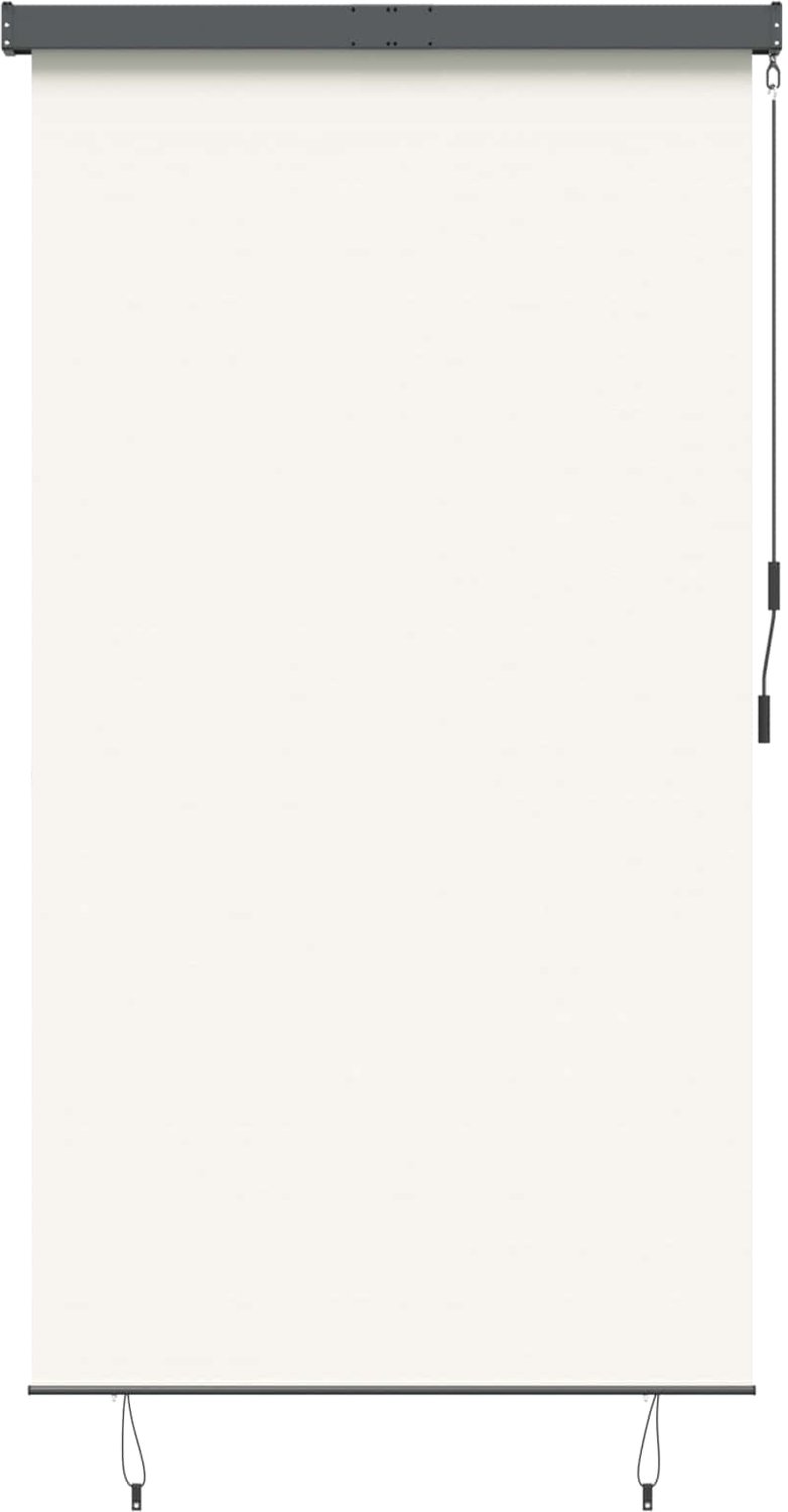 vidaXL Rolgordijn - voor - buiten - 140x250 - cm - crème