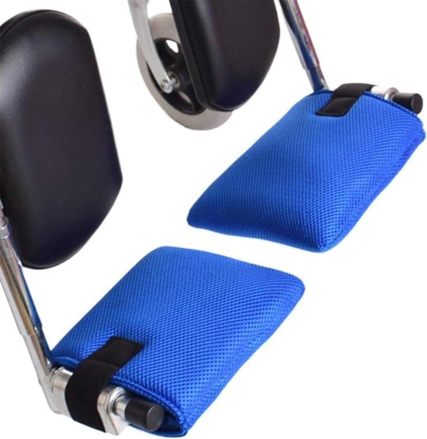 Rolstoel Beensteun Cover - Voetsteun Kussen - Comfort Verbeteren - Antislip Veiligheid - 1 Paar - Blauw