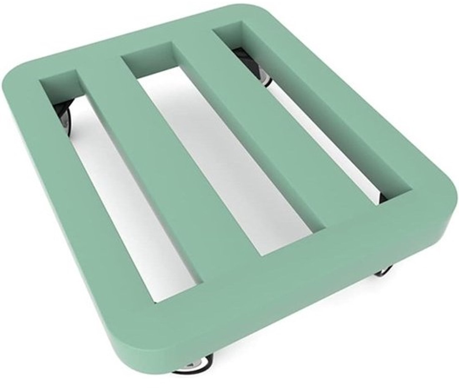 Plantenwagen met wielen - Verrijdbare plantenstandaard - Planten verplaatsen - Afsluitbare wielen - 25 x 30 cm - Groen