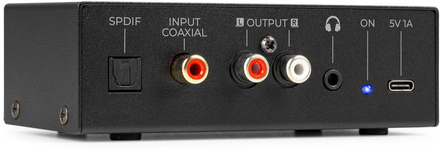 Power Dynamics DAC101 audio converter - Digitaal naar analoog - Optisch en coax / RCA en 3.5mm
