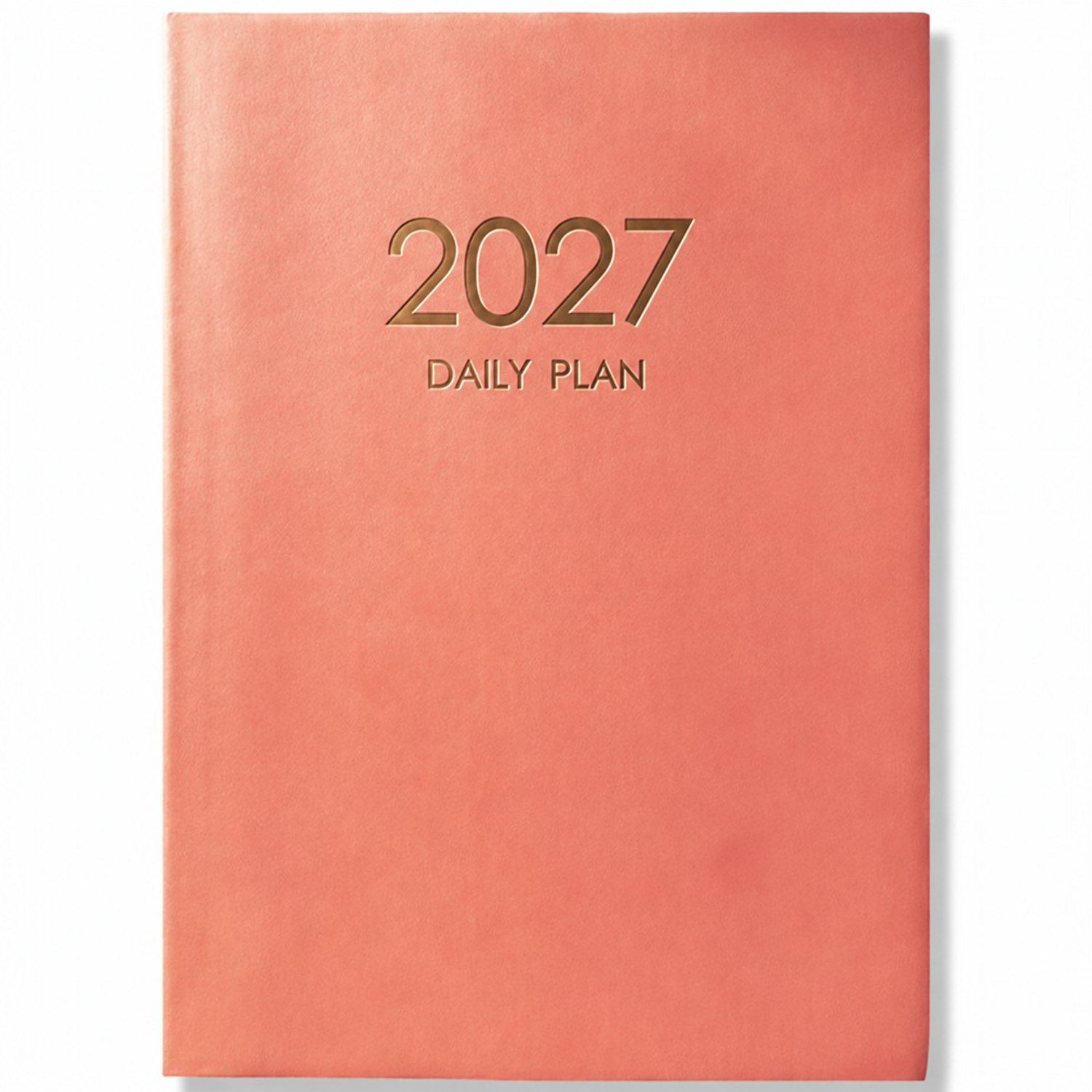 Dagagenda 2027 A4 – 1 dag per pagina – Afsprakenagenda met Flexibele Kaft – Roze