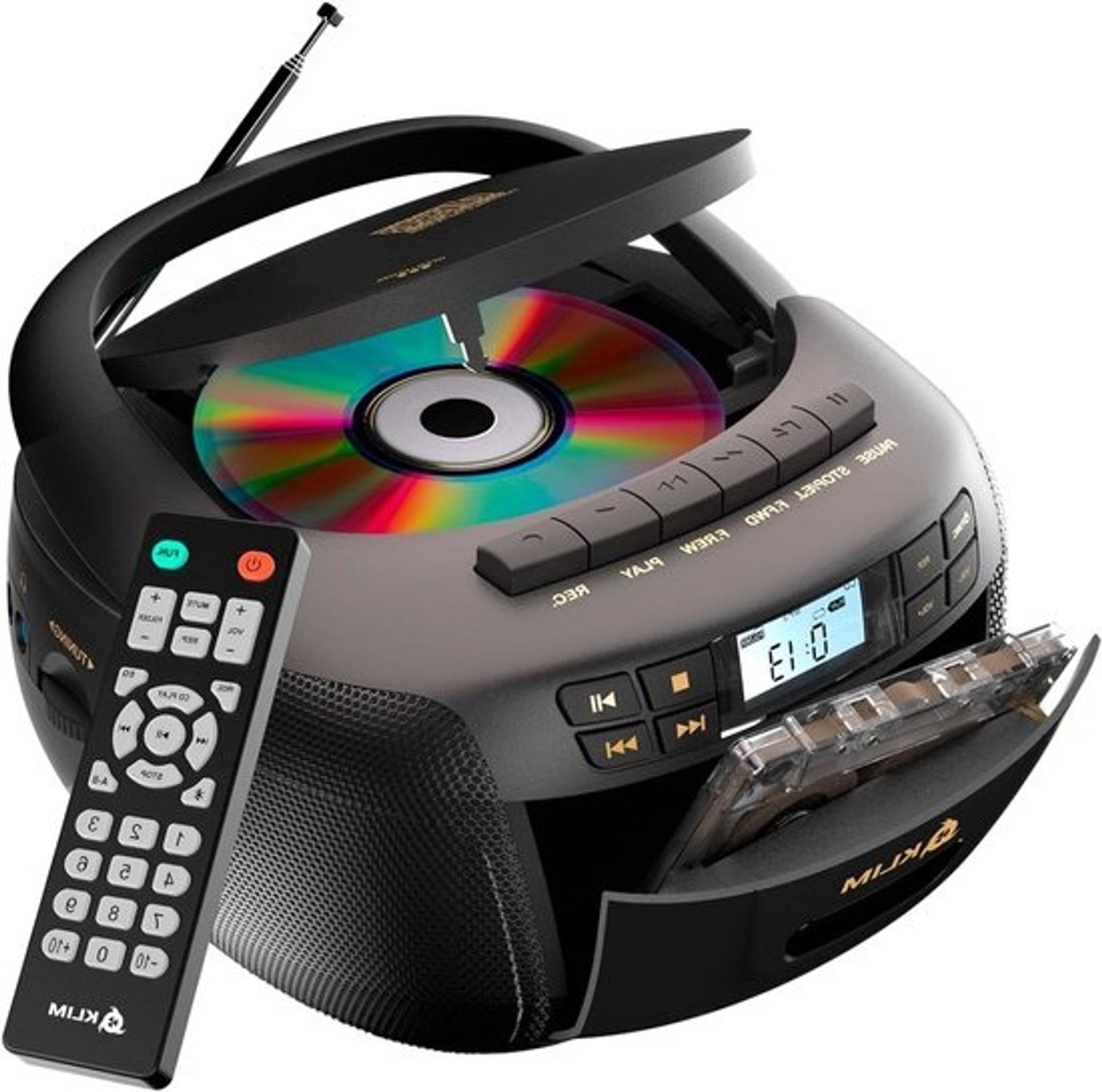 Muziekspeler - Radio Cassette CD - Muziek Luisteren - Bluetooth en Opname - 216 x 213 x 125 cm