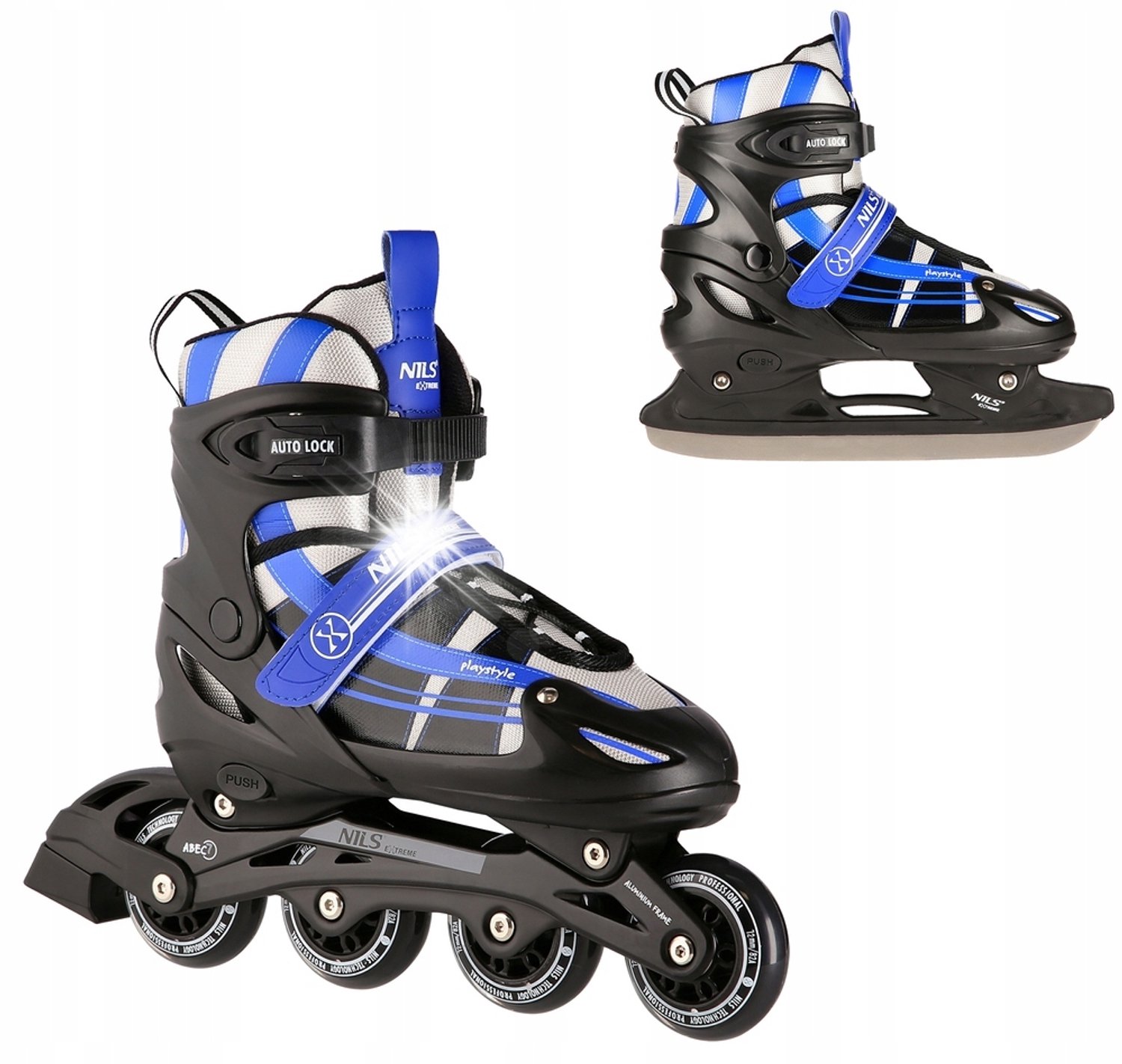 Kinder Schaatsen & Skeelers 2-in-1 Verstelbaar