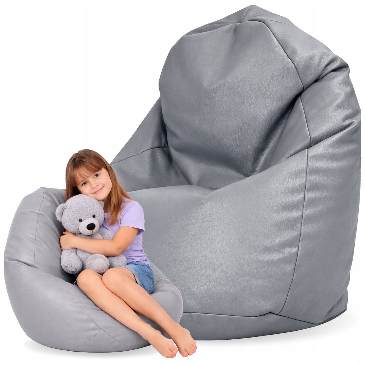 Cronen Mini Sako Poef XL - Comfortabel en Stijlvol Zitzak Stoel grijs