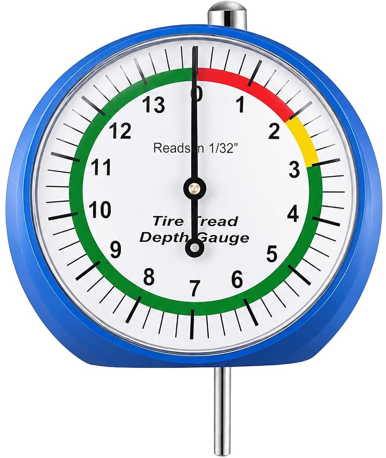Bandenprofieldieptemeter - Zwart - Compact - Zinklegering - Voor Auto, Motorfiets, E-bike en Fiets